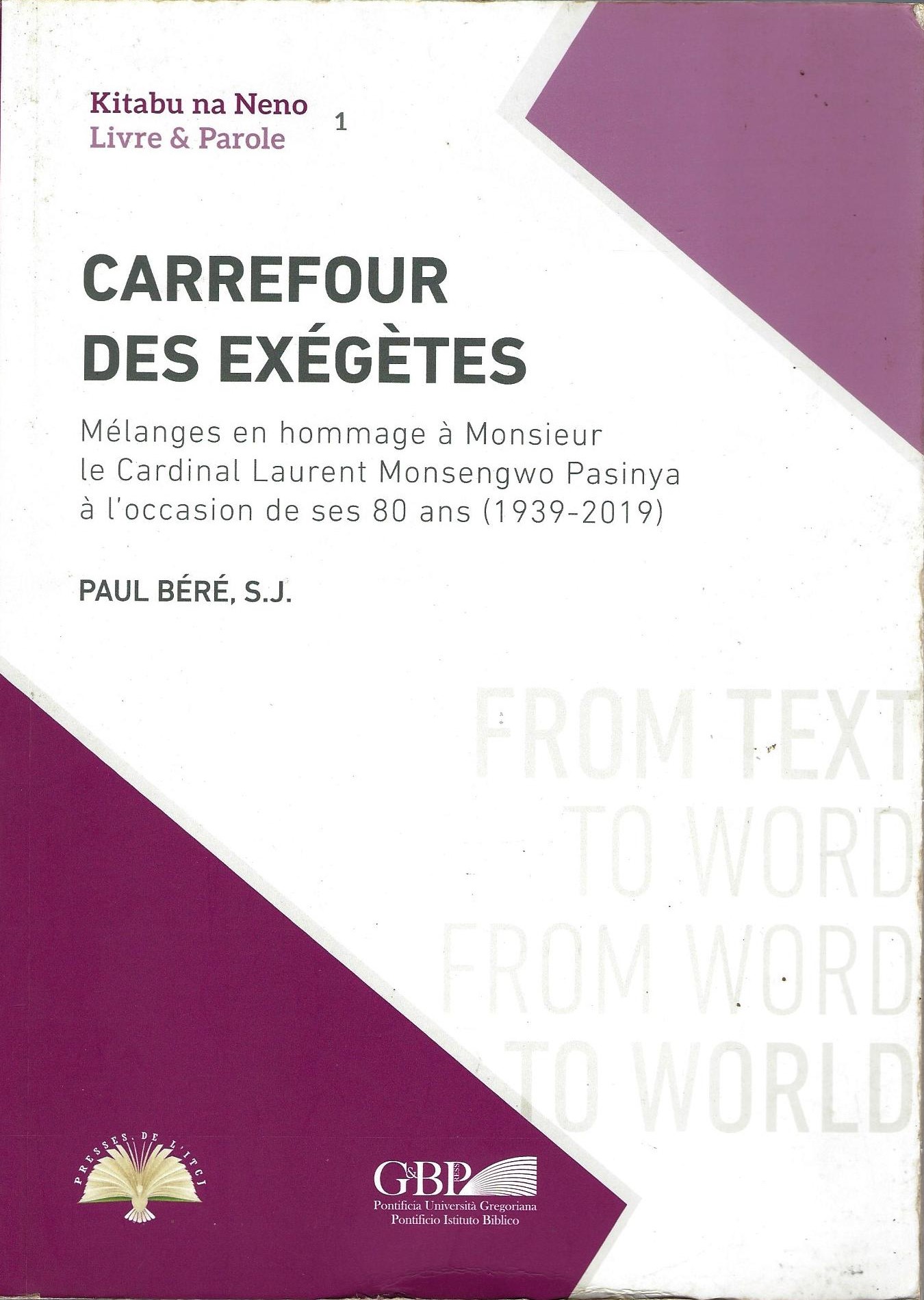 Carrefour des exégètes